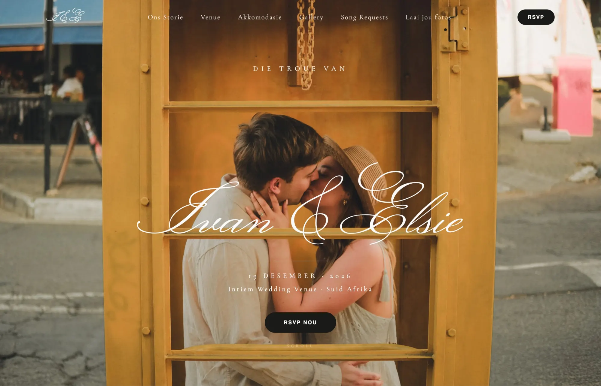 Ivan & Elsie: Wedding Invitation Site, project cover image