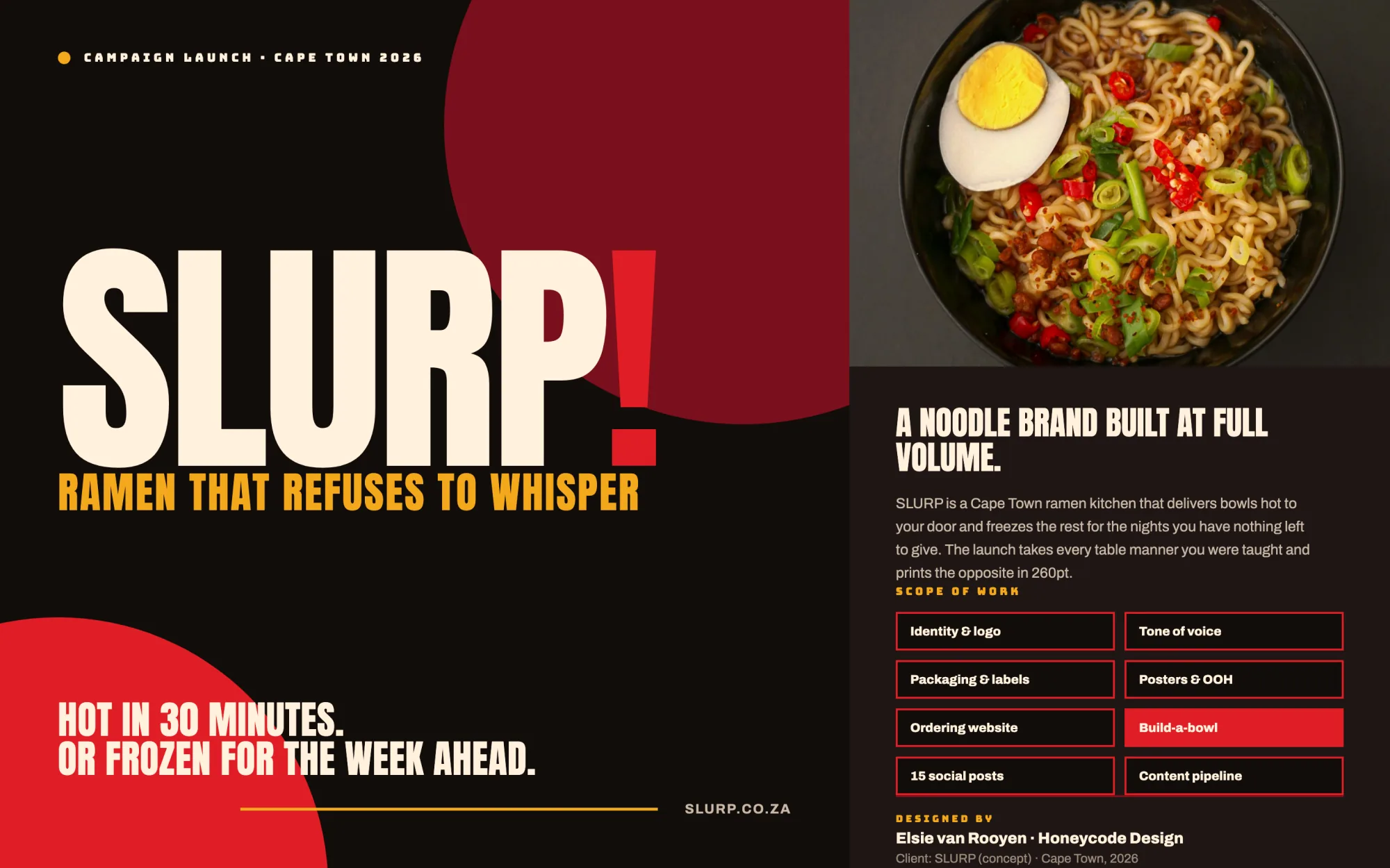 SLURP: Ramen Delivery Brand & Campaign Launch, project cover image