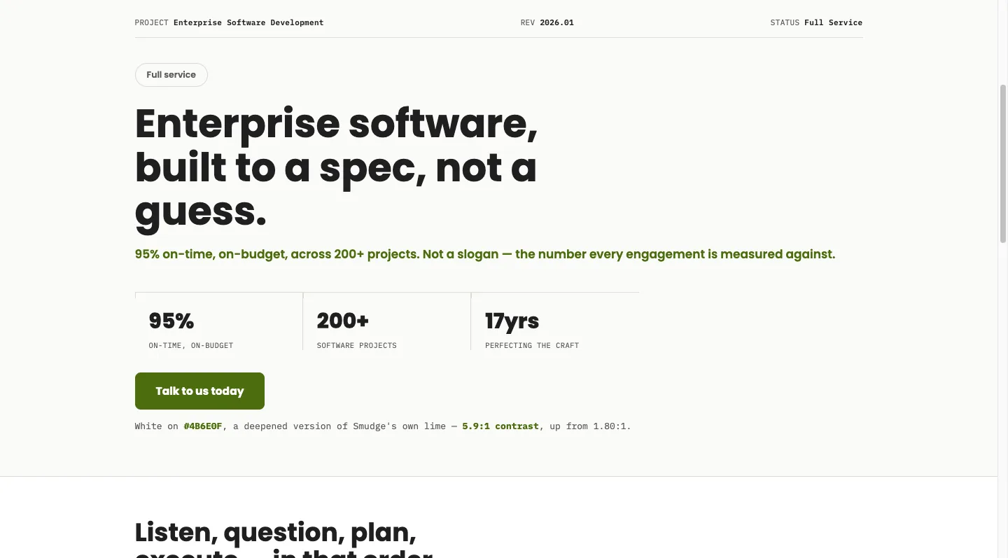 Smudge Technologies: UI/UX Audit & Redesign, project cover image
